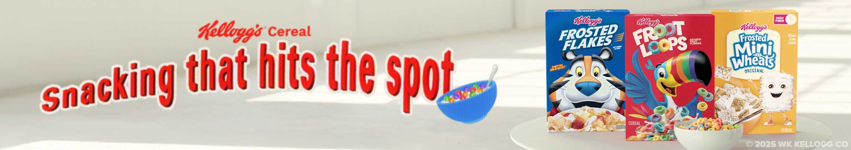 Snacking that hits the spot. 3 boxes of cereal.